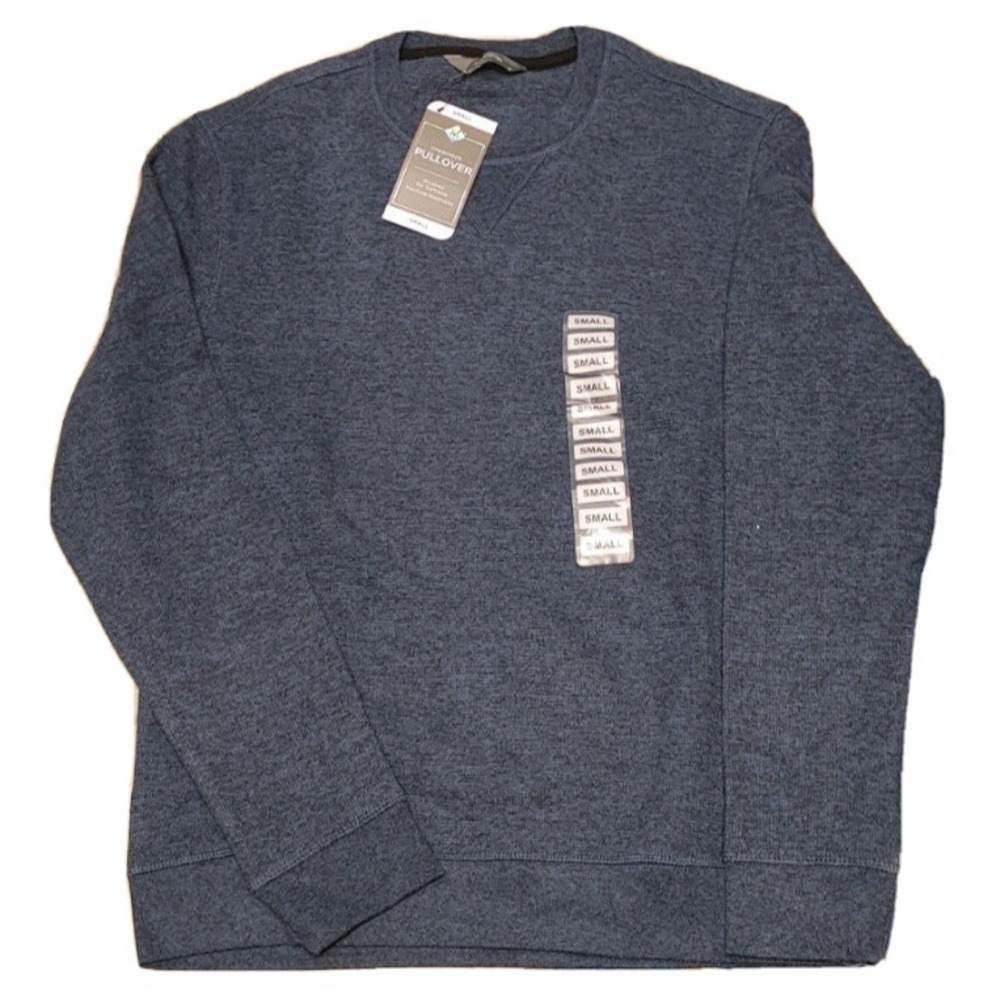 NWT Members Mark Men's Crewneck‎ Pullover Blue Indigo Size Small